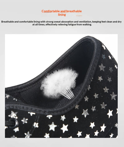 Zapatos de Danza Latina para Exterior con Diseño de Estrella y Suela de Goma - Image 9