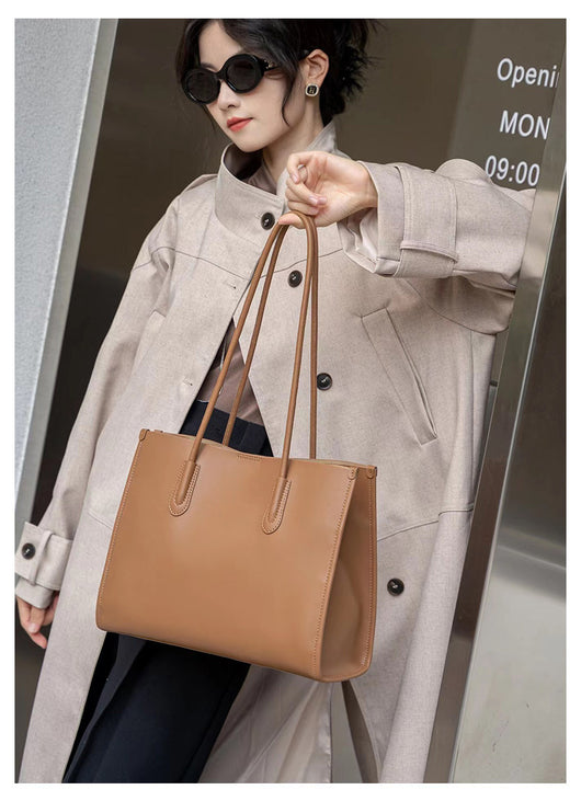 Bolso Tote de Cuero Genuino para Mujer - Bolsa Commuter de Gran Capacidad - Image 8