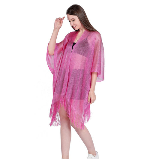 Blusa Playera con Cintas Doradas y Plateadas - Protección Solar Elegante - Image 35