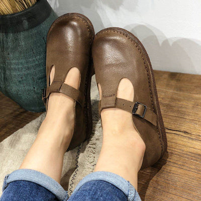 Zapatos Artesanales de Cuero Planos - Comodidad y Estilo