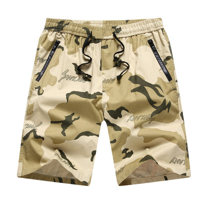 Pantalones Cortos Cargo Holgados Multi-Bolsillo en Algodón Puro para Hombre - Image 2
