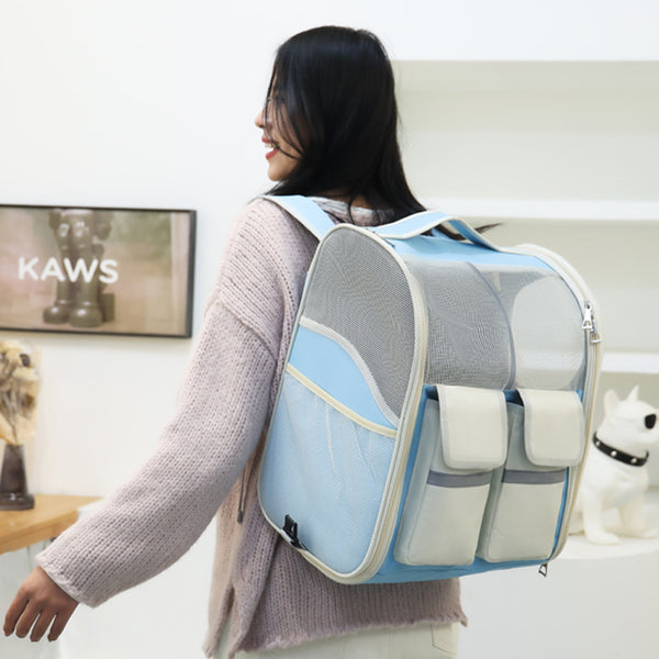 Mochila Transportadora para Mascotas - Bolsa Ventilada de Gran Capacidad