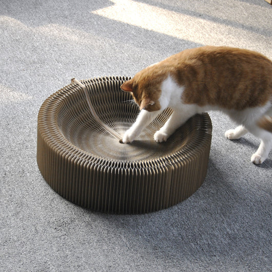 Rascador Corrugado Plegable Orgánico para Gatos - Afilador de Garras Premium - Image 5