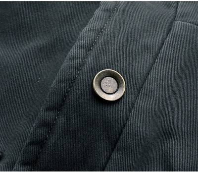 Abrigo de Algodón Grueso con Capucha para Hombre - Largo Medio - Image 16