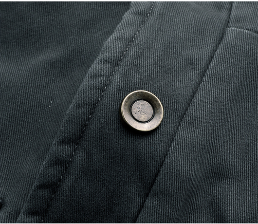 Abrigo de Algodón Grueso con Capucha para Hombre - Largo Medio - Image 16