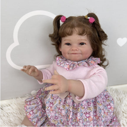 Muñeca Princesa de Cuerpo de Tela y Vinilo Suave 60cm - Image 5