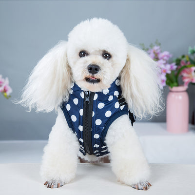 Abrigo Acolchado para Perros con Lunares y Forro de Felpa - Image 11