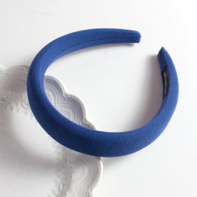 Diadema Retro de Satén con Esponja - Accesorio para Cabello Francés de Ancho Generoso - Image 24
