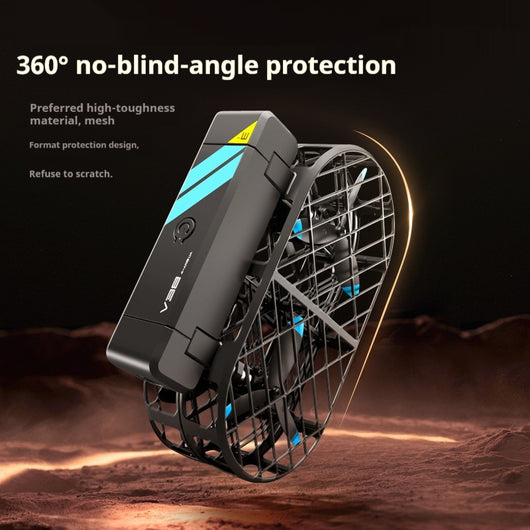 Dron Plegable V38 con Protección de Malla para Fotografía Aérea - Image 12