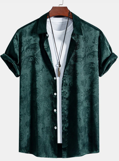 Camisa Suelta Estampada Moderna para Hombre - Image 11