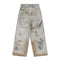 Calça Jeans Masculina com Design de Grafite Pintado à Mão e Desgaste Artístico