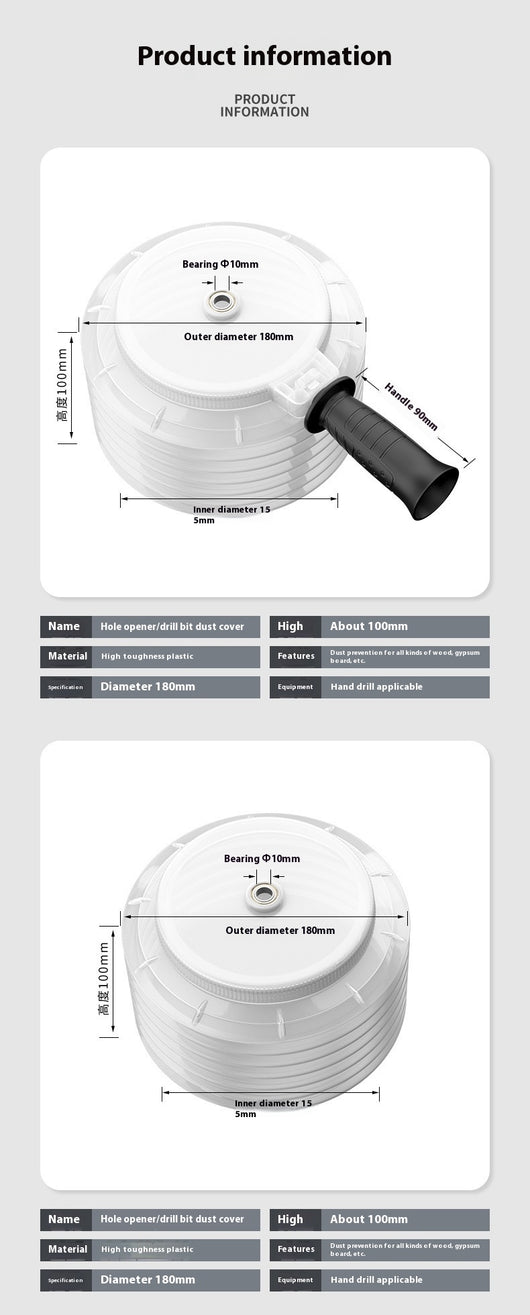 Taladro Percutor Eléctrico con Cubierta Antipolvo y Asa Ergonómica - Image 14