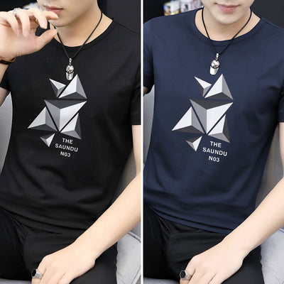 Camiseta Modal Hombre Manga Corta Estampada Ice Silk - Image 14