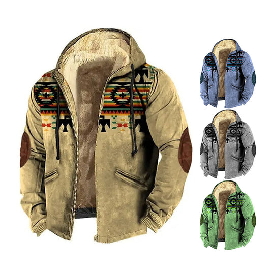 Suéter Hoodie Bejirog con Estampado a Rayas para Hombre