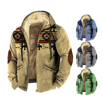Suéter Hoodie Bejirog con Estampado a Rayas para Hombre
