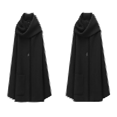 Abrigo Capa Estilo Francés con Diseño Tejido para Mujer - Image 5