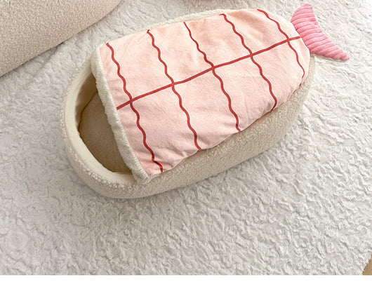 Cama Térmica para Mascotas Estilo Sushi - Nido Removible Todo Clima - Image 27