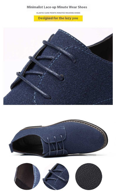 Zapatos Casuales Talla Grande Hombre Estilo Británico Acolchonados - Image 25