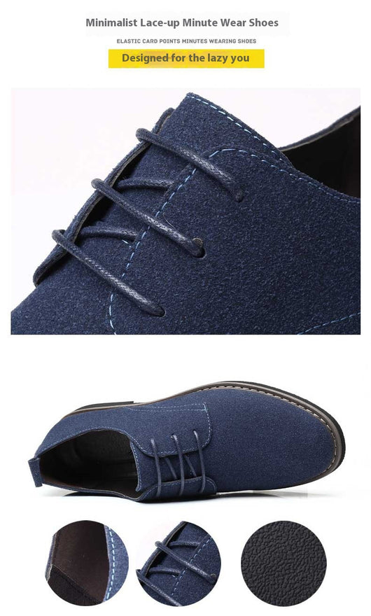 Zapatos Casuales Talla Grande Hombre Estilo Británico Acolchonados - Image 25