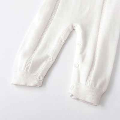 Enterizo Tejido Trenzado con Cuello Peter Pan para Primavera y Otoño - Image 11