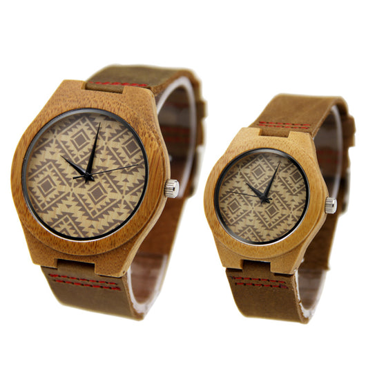 Reloj de Cuero Bambú Elegancia Profesional - Image 4