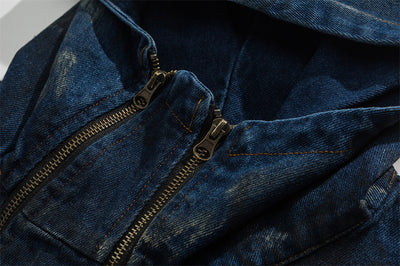 Chaqueta Denim con Capucha Estilo Splash Ink para Hombre - Image 15
