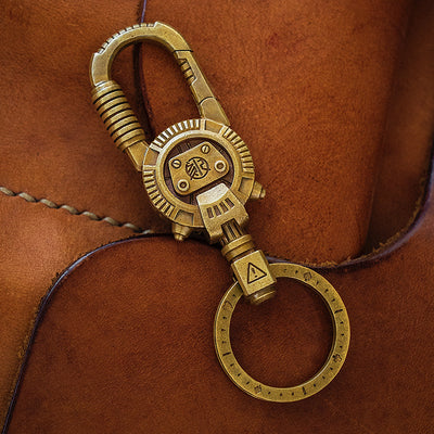 Llavero Steampunk de Latón Mecánico Vintage - Image 10