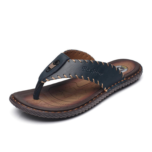 Sandalias de Cuero para Hombre con Suela Antideslizante - Cómodas y Versátiles - Image 7
