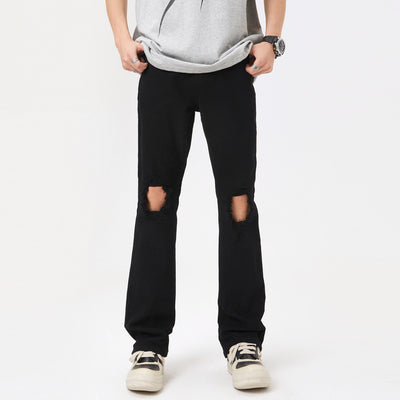 Jeans Negros Rotos Estilo Urbano para Hombre - Image 5