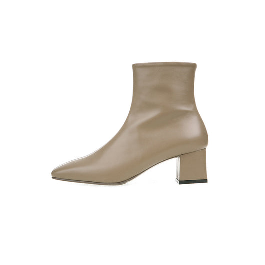 Botas Martin de Tacón Grueso con Punta Cuadrada para Mujer - Image 4