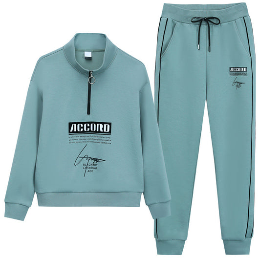 Conjunto Deportivo Mujer Suéter Ajustado Cuello Alto Dos Piezas - Image 5