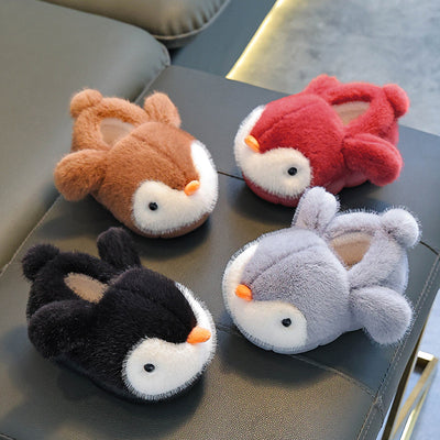 Pantuflas Térmicas Pingüino Esponjosas para Niños y Niñas - Image 3