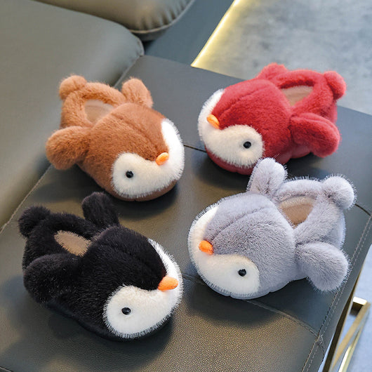 Pantuflas Térmicas Pingüino Esponjosas para Niños y Niñas - Image 3