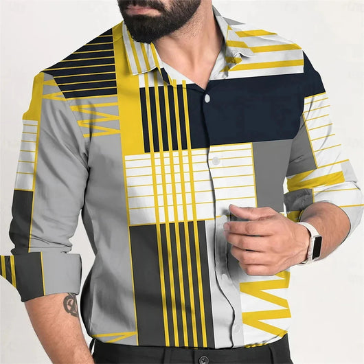 Camisa Casual de Botones Simples para Hombre - Versátil y Moderna - Image 9