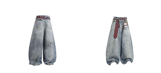 Jeans Bootcut Retro Tie-Dye Holgados para Hombre - Image 17