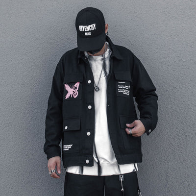 Chaqueta Denim Hip Hop Estampada para Jóvenes - Image 11