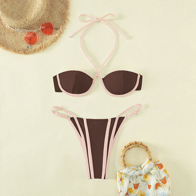 Bikini Deportivo Estampado Pantera Acero - Image 7