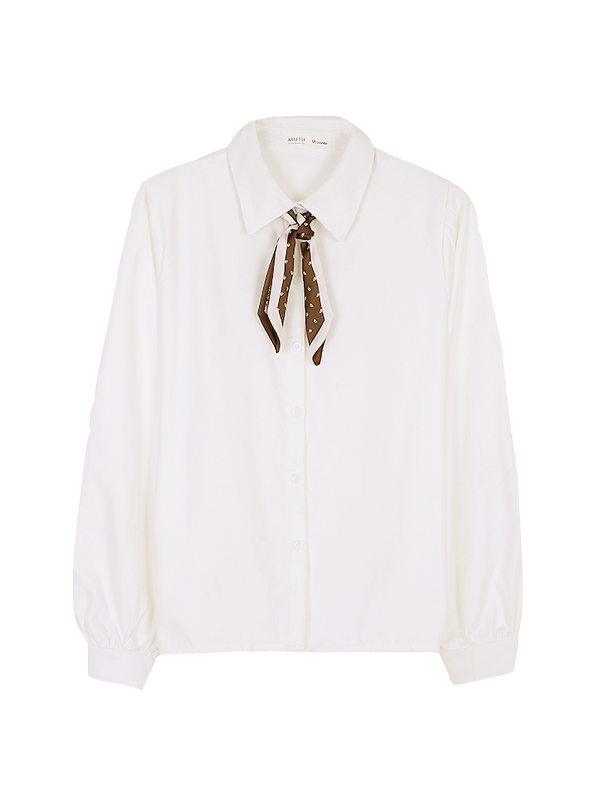 Blusa Blanca con Mangas Abullonadas - Diseño Elegante para Mujer - Image 3