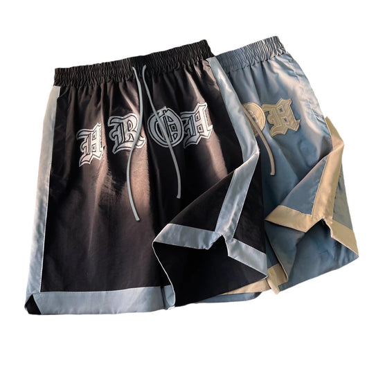 Shorts Deportivos Holgados con Bordado para Hombre - Image 8