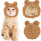 Gorro Disfraz de Osito Cálido para Gatos y Mascotas Pequeñas