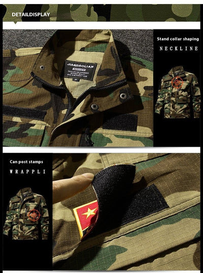 Traje de Trabajo Camuflaje Hombre Otoño Invierno - Camisa Resistente al Desgarro y Overol Deportivo - Image 9