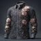 Camisa Casual de Manga Larga con Solapa para Hombre