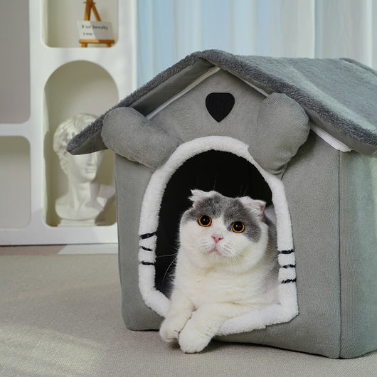 Cama Térmica para Mascotas - Casa Acogedora 4 Estaciones Desmontable y Lavable - Image 3