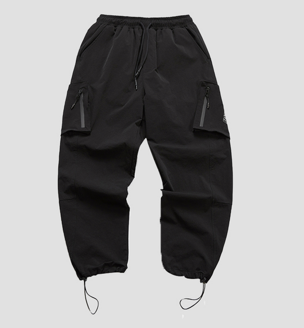 Pantalones Casuales Sueltos con Cordón Ajustable para Hombre
