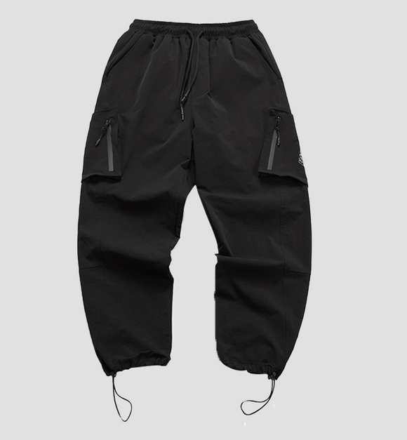 Pantalones Casuales Sueltos con Cordón Ajustable para Hombre