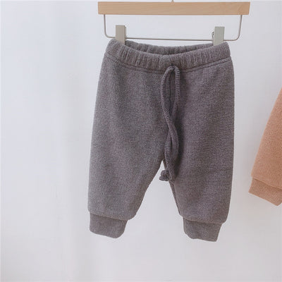 Pantalones Casuales Infantiles con Forro de Cachemira para Otoño e Invierno - Image 4