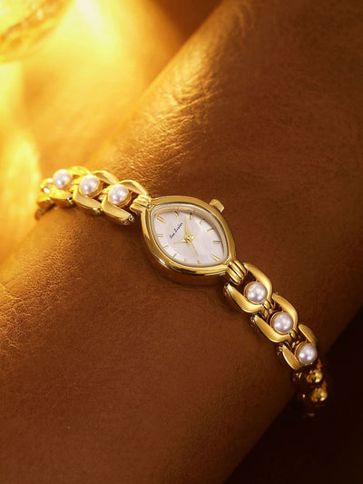 Reloj Elegante para Mujer con Perlas Simuladas - Diseño Lujo Clásico - Image 11