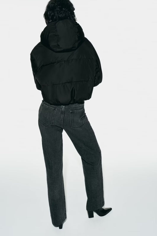 Chaqueta Acolchada Suelta con Cuello Parado - Algodón Premium - Image 14