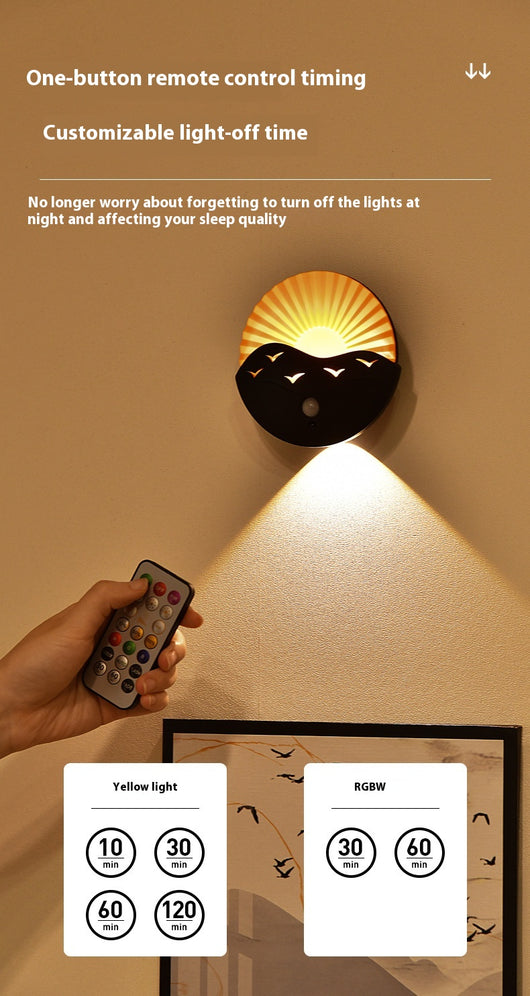 Lámpara LED Nocturna con Control Remoto e Inducción - Image 16