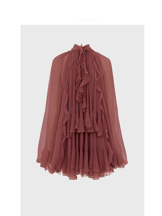 Blusa Manga Larga con Volantes Tridimensionales para Mujer - Image 3